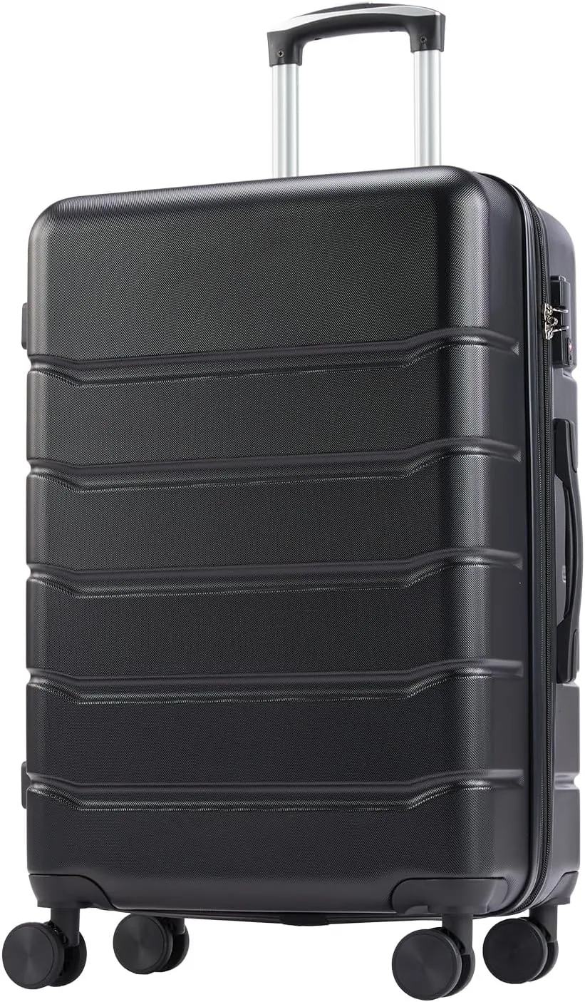 28 Inch Expandable Suitcase with Spinner Wheels, TSA Lock, Retractable Handle - Lightweight and Durable Luggage for Travel