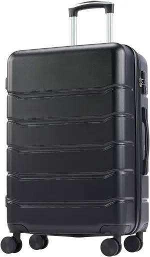 28 Inch Expandable Suitcase with Spinner Wheels, TSA Lock, Retractable Handle - Lightweight and Durable Luggage for Travel