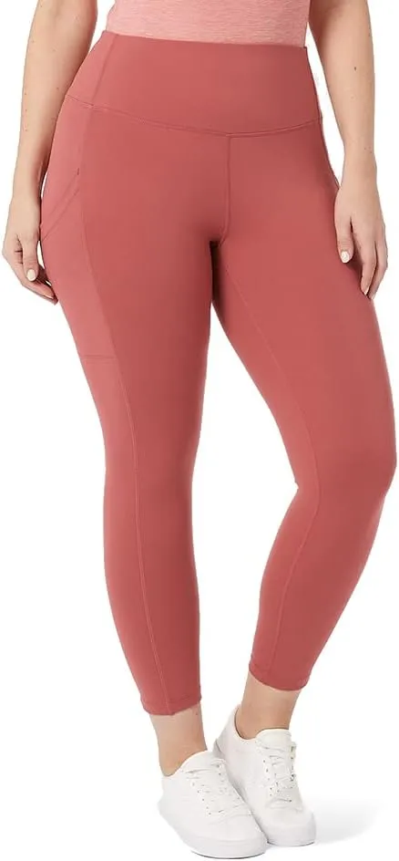 32 Degrees Womens High Waist Yoga Pants with Pockets | Workout Athletic Leggings