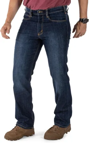 5.11 Tactical Men's Defender-Flex Regular Fit Jeans, 7 Pockets, Fitted Waistband, Style 74477, New Finish