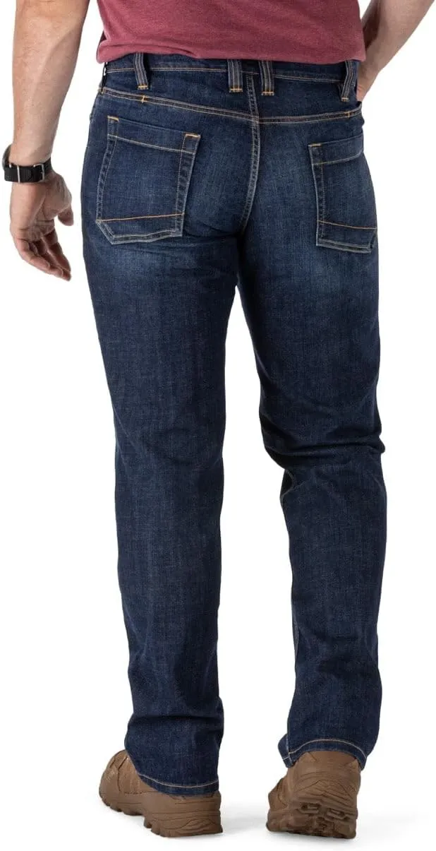 5.11 Tactical Men's Defender-Flex Regular Fit Jeans, 7 Pockets, Fitted Waistband, Style 74477, New Finish