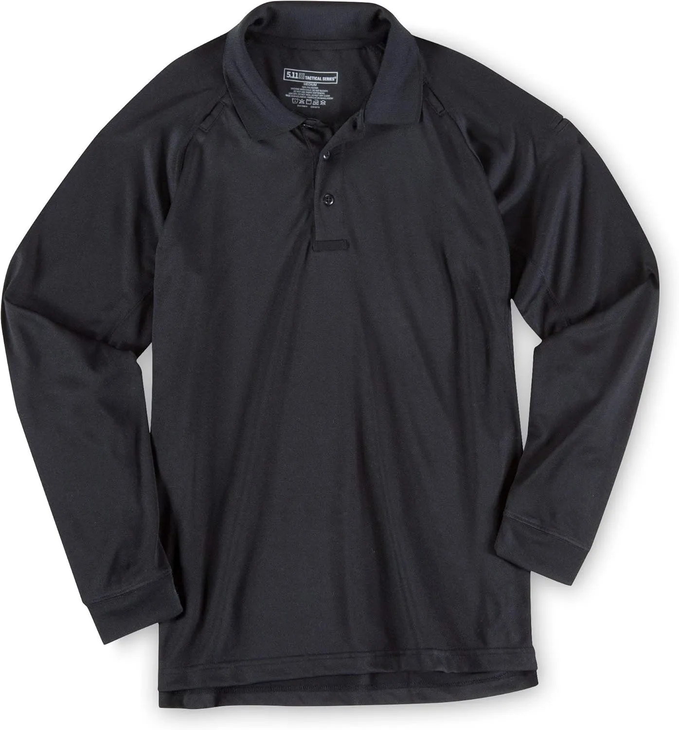 5.11 Tactical Men's Performance Long Sleeve Work Polo, 100% Polyester Fabric, Style 72049/72049T
