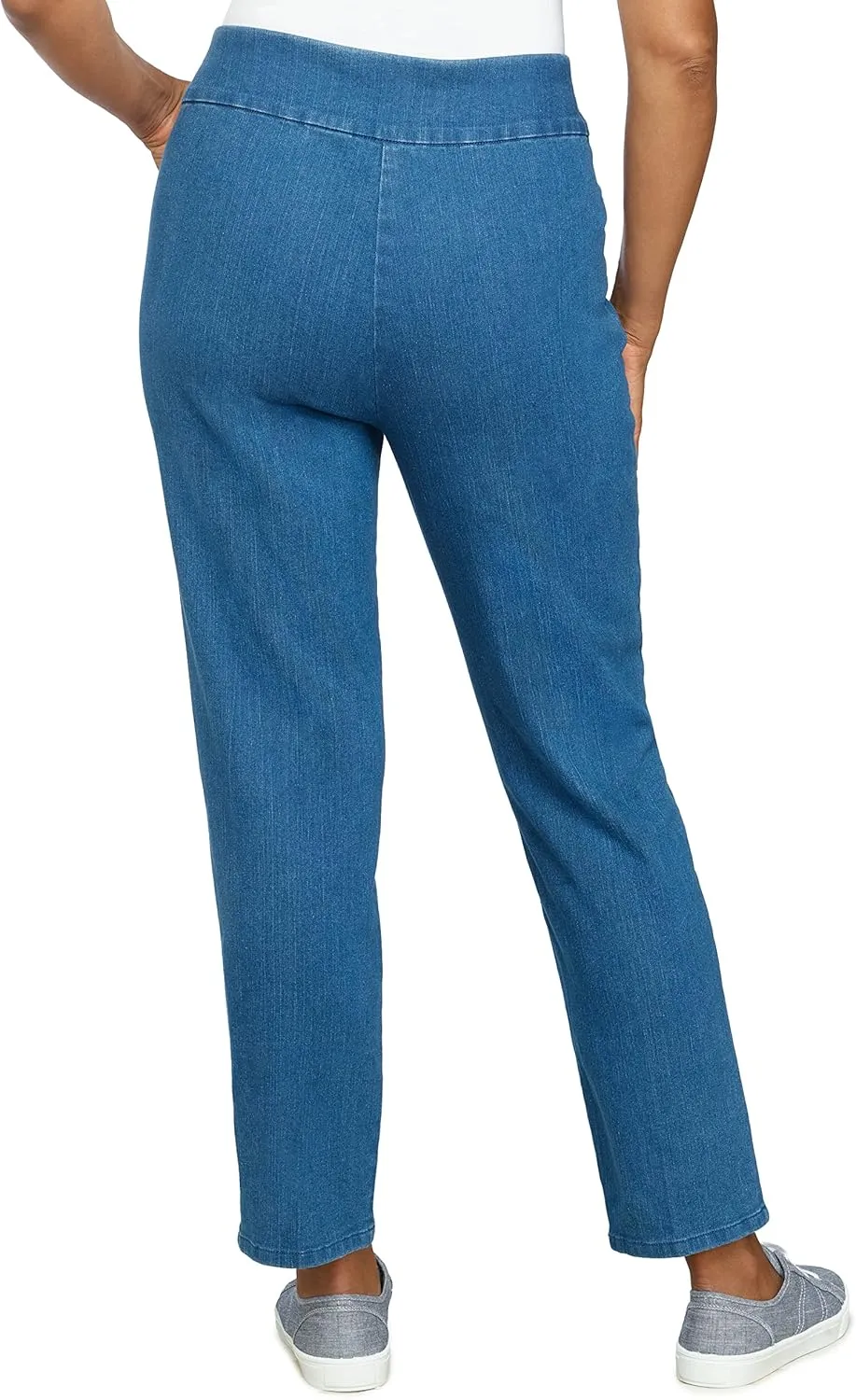 Alfred Dunner Womens Super Stretch Mid-Rise Short Length Pant