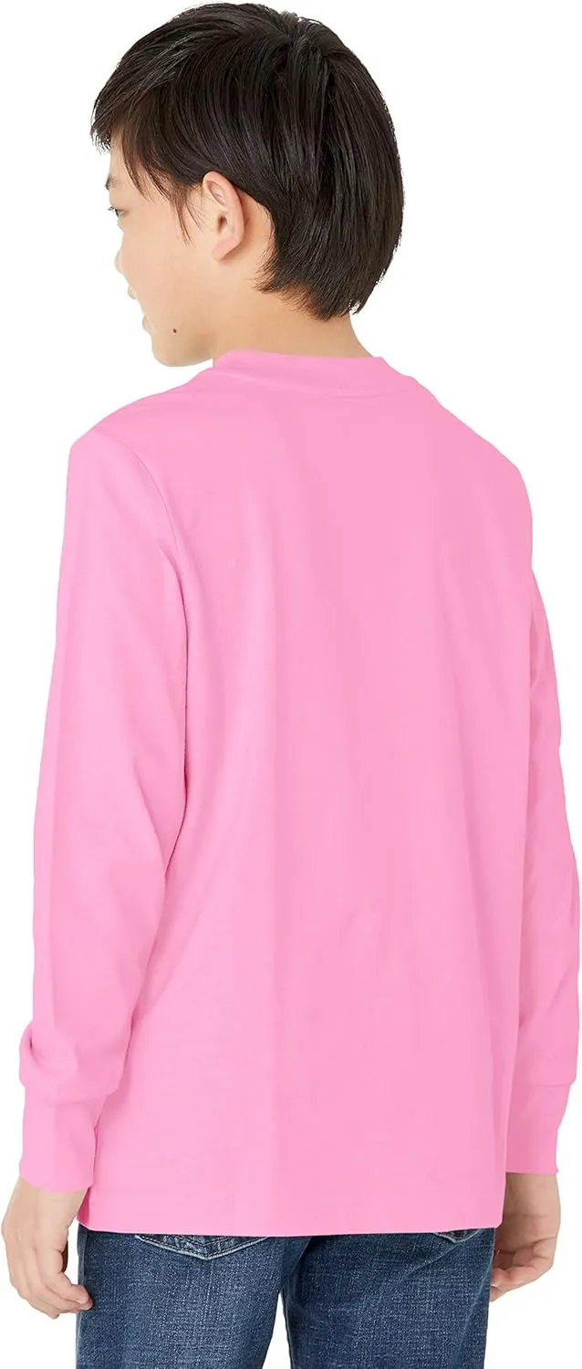 Amazon Essentials Unisex Kids and Toddlers' Long-Sleeve Rib Cuff T-Shirt, Pack of 2