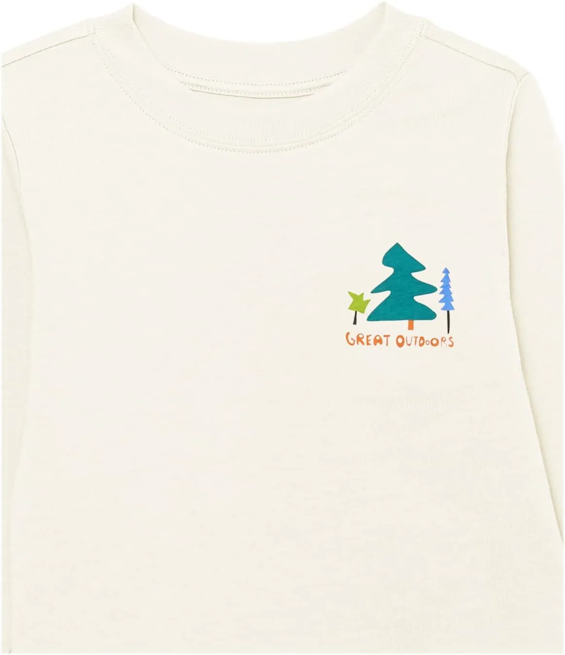 Amazon Essentials Unisex Kids and Toddlers' Long-Sleeve Rib Cuff T-Shirt, Pack of 2