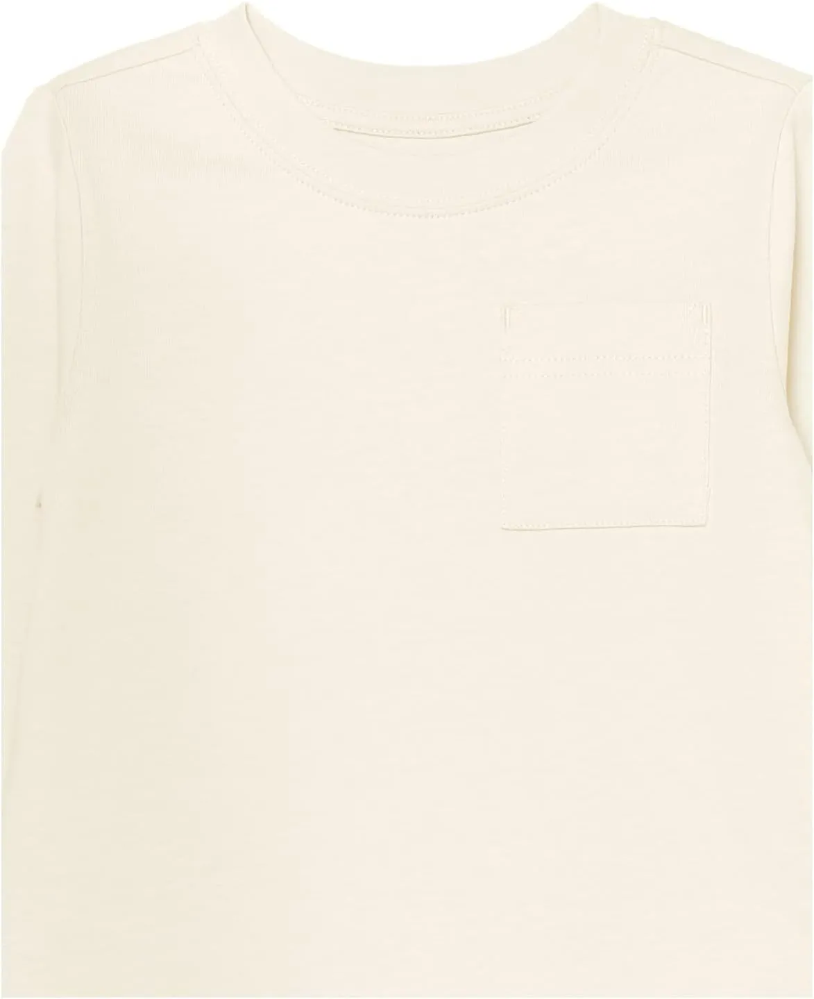 Amazon Essentials Unisex Kids and Toddlers' Long-Sleeve Rib Cuff T-Shirt, Pack of 2