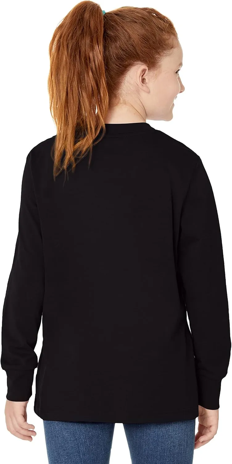 Amazon Essentials Unisex Kids and Toddlers' Long-Sleeve Rib Cuff T-Shirt, Pack of 2