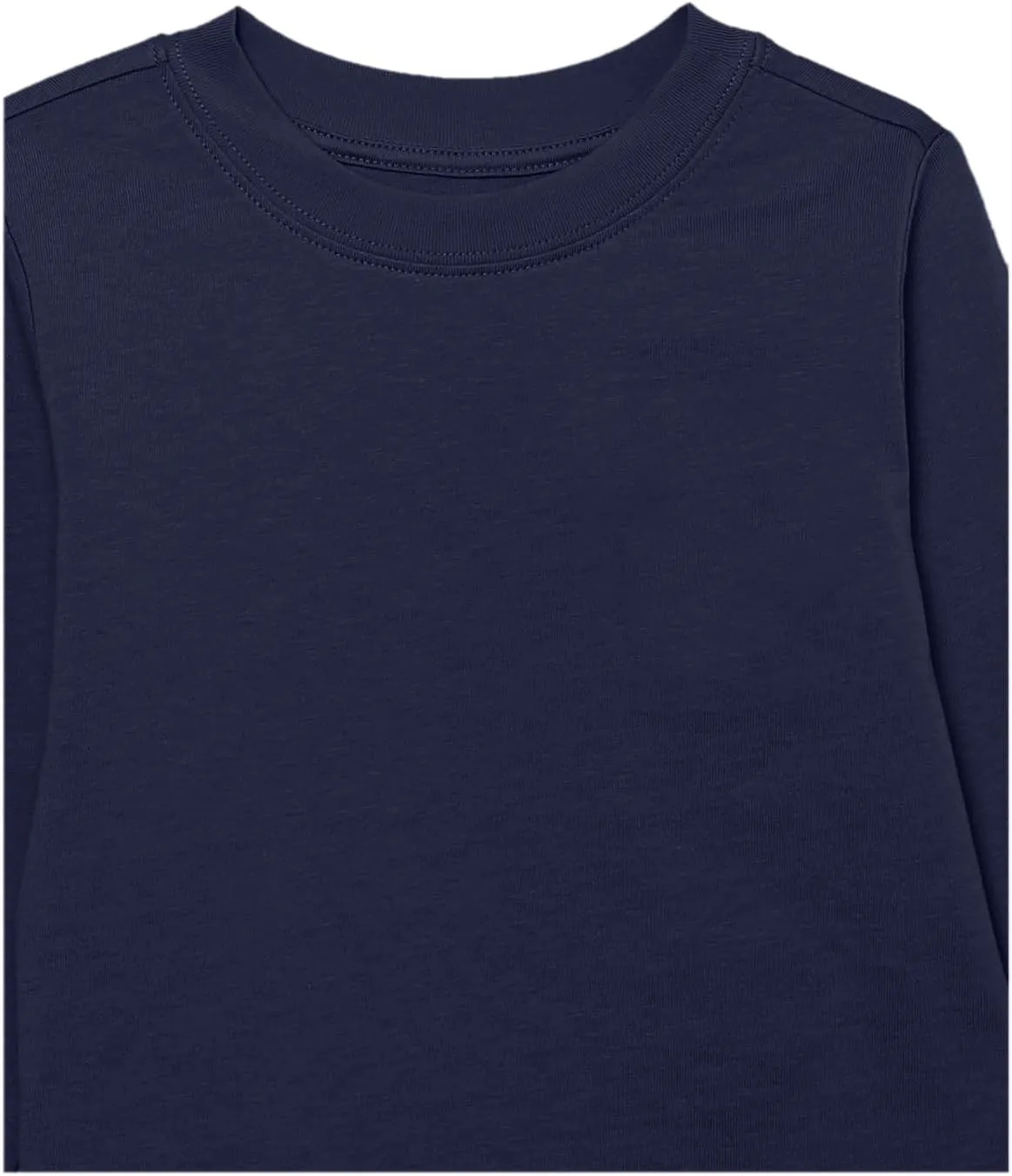 Amazon Essentials Unisex Kids and Toddlers' Long-Sleeve Rib Cuff T-Shirt, Pack of 2