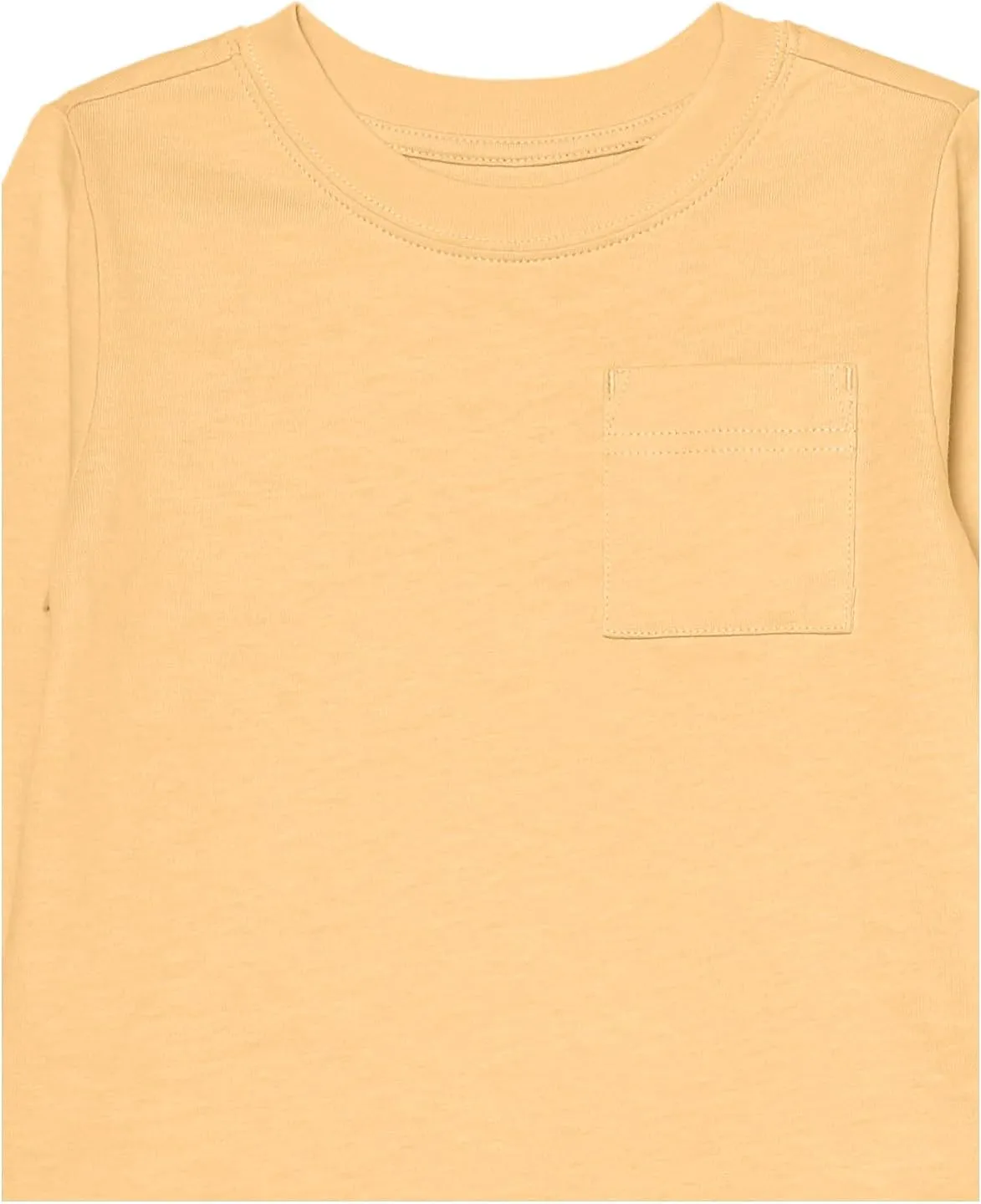 Amazon Essentials Unisex Kids and Toddlers' Long-Sleeve Rib Cuff T-Shirt, Pack of 2
