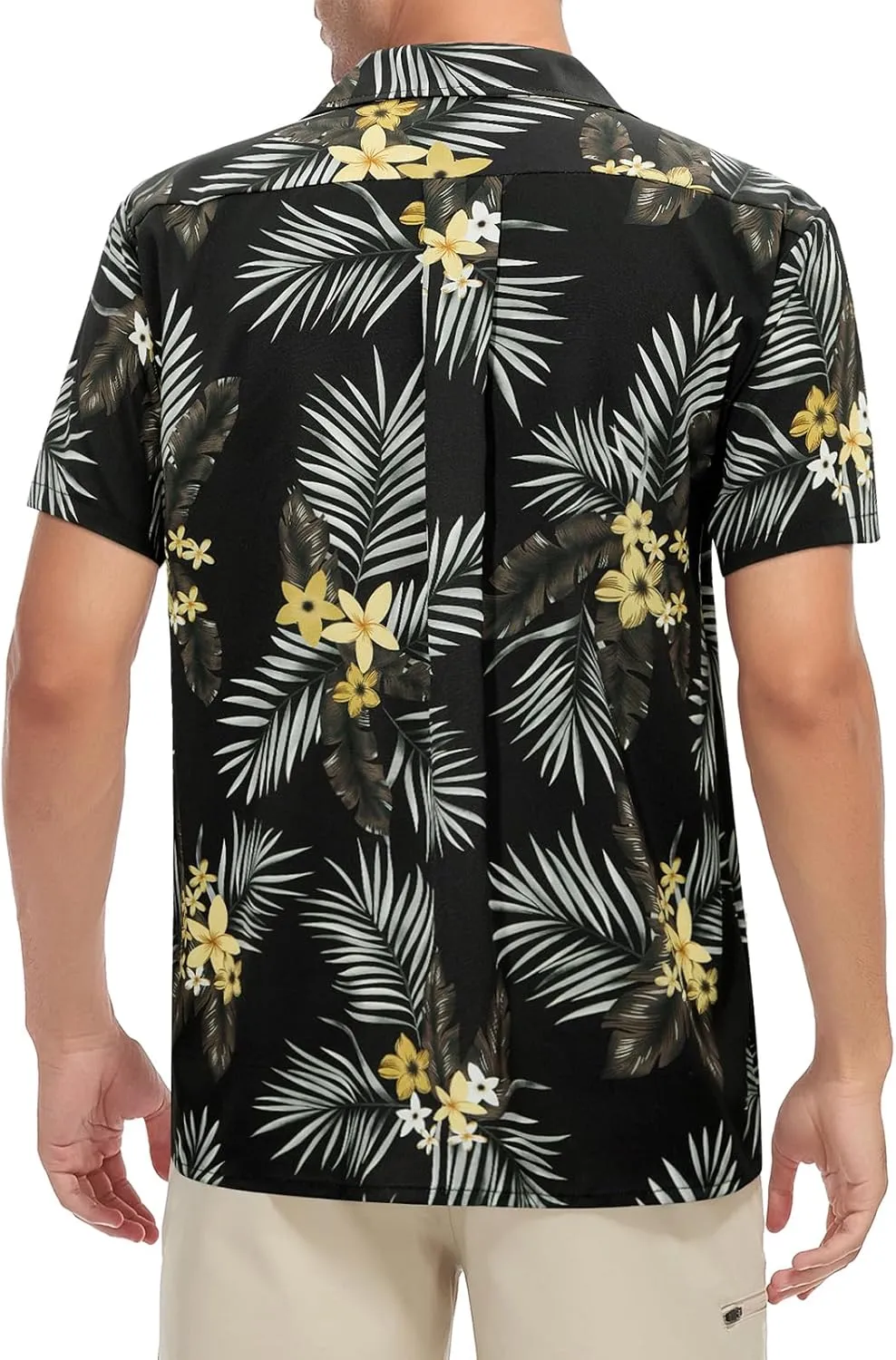 American Trends Hawaiian Shirt for Men Short Sleeve Tropical Beach Shirts Mens Casual Button Down Summer Vacation Wear