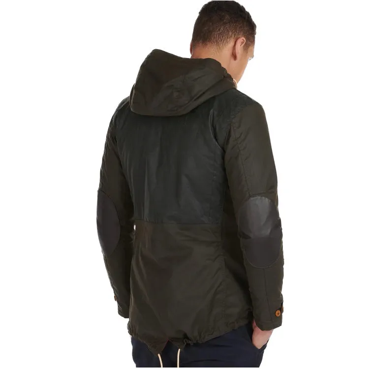 Barbour Game Parka Wax Jacket - Olive