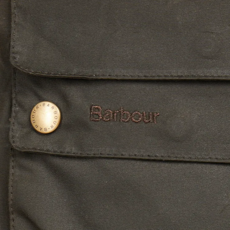 Barbour Game Parka Wax Jacket - Olive