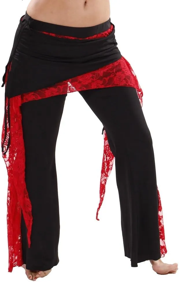 Belly Dance Harem Pants with Lace Overlay | The Jenny Js