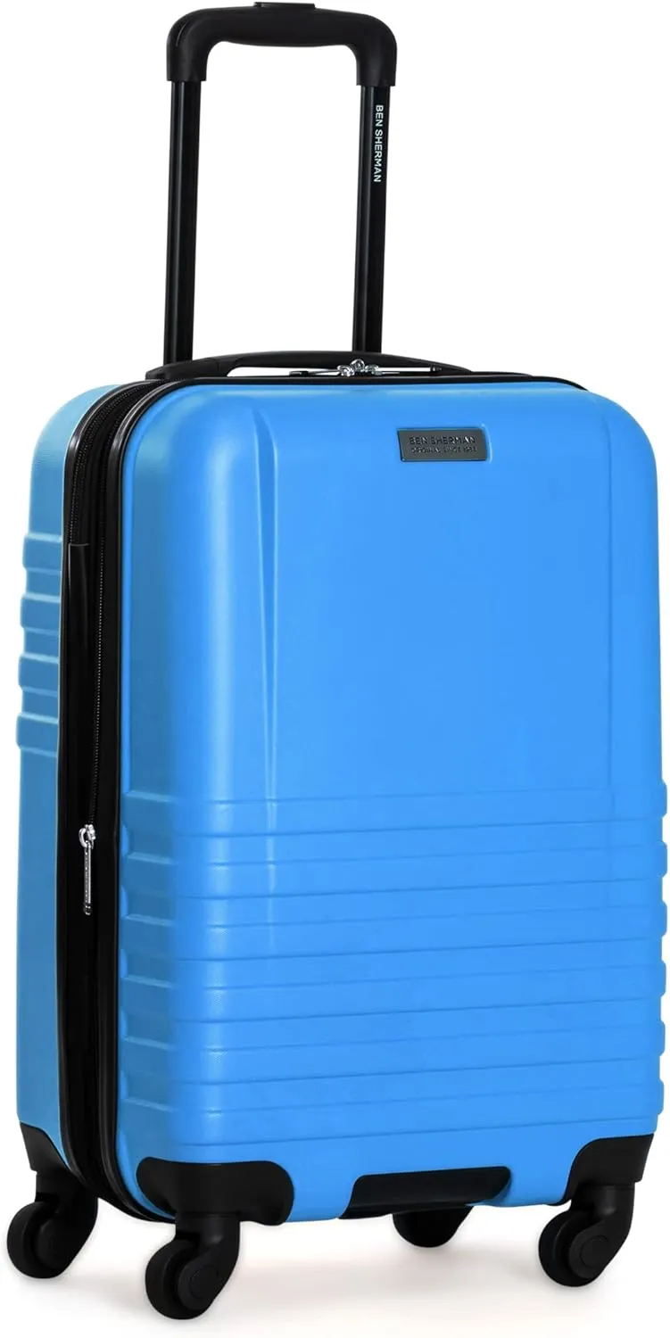 Ben Sherman Hereford Spinner Travel Upright Luggage, Brilliant Blue, 20-Inch Carry On