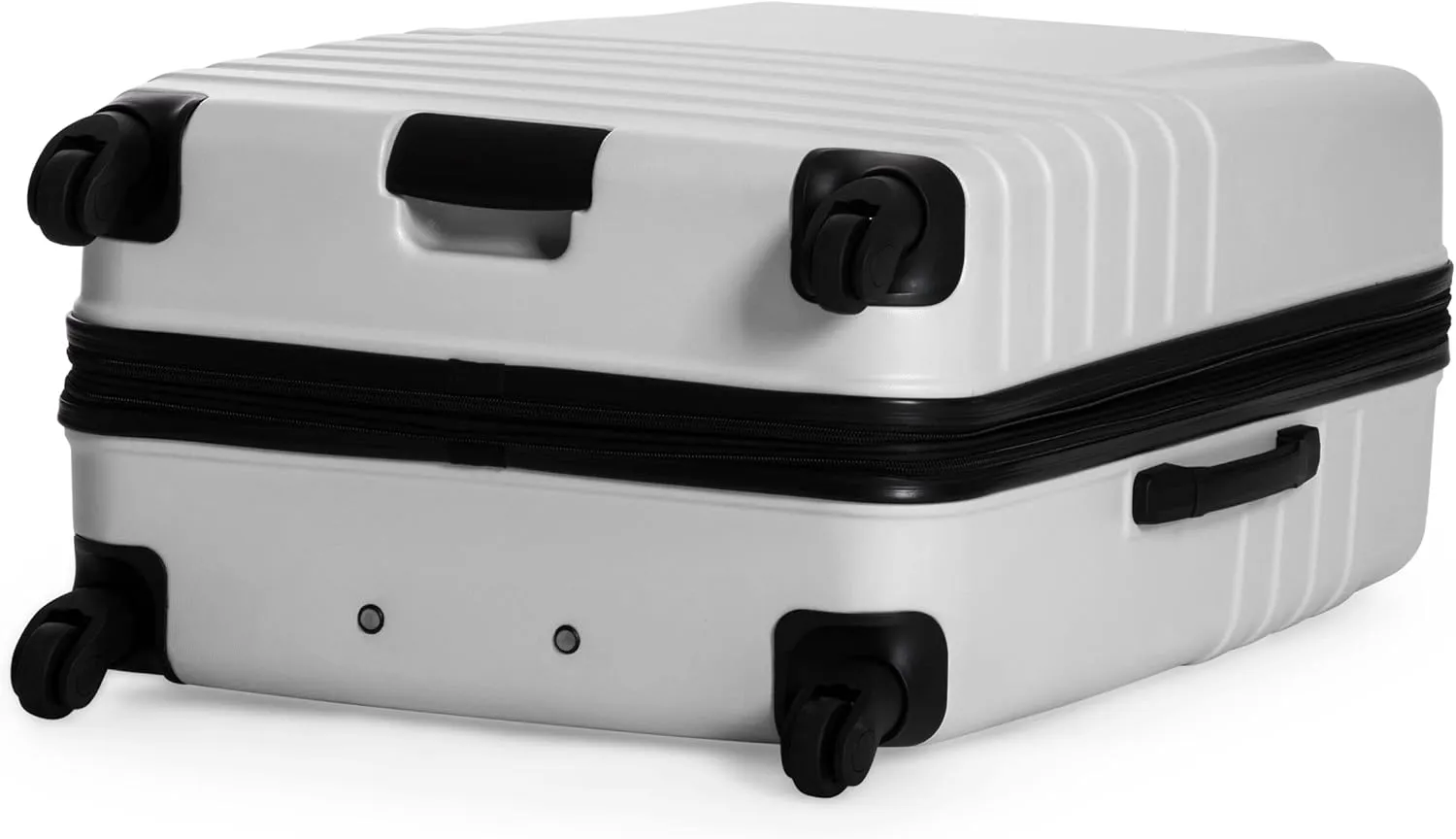 Ben Sherman Hereford Spinner Travel Upright Luggage, White, 28-Inch Checked