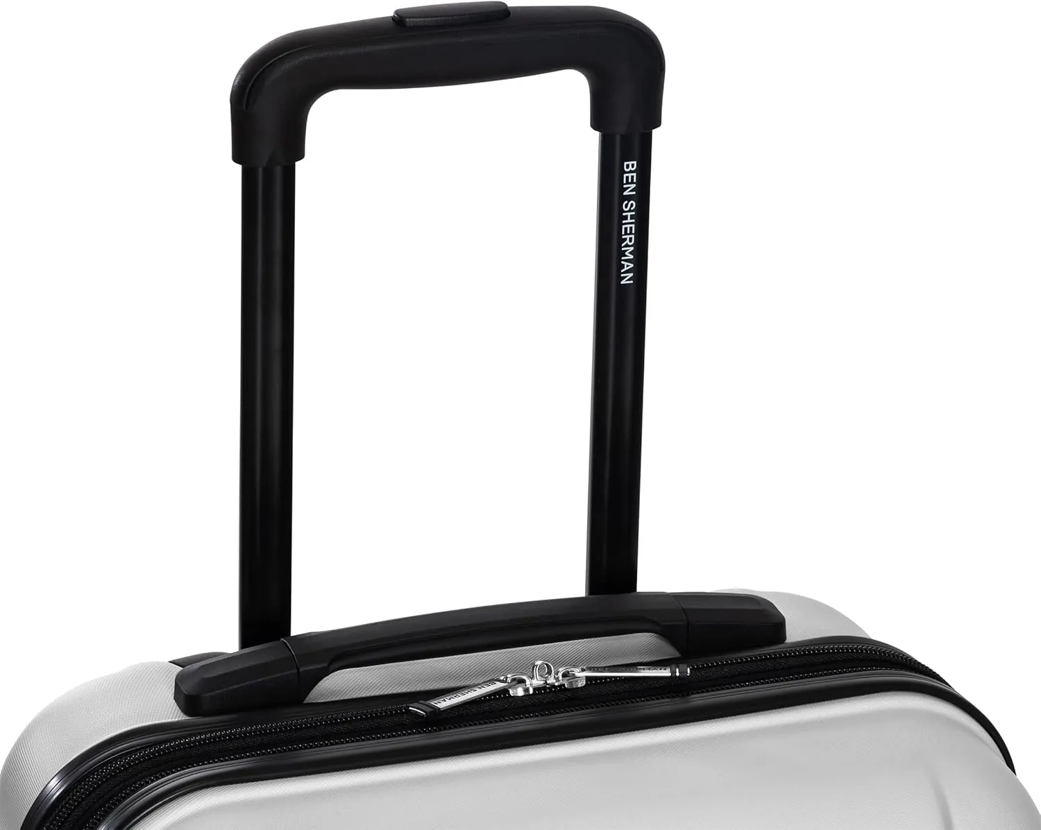 Ben Sherman Hereford Spinner Travel Upright Luggage, White, 28-Inch Checked