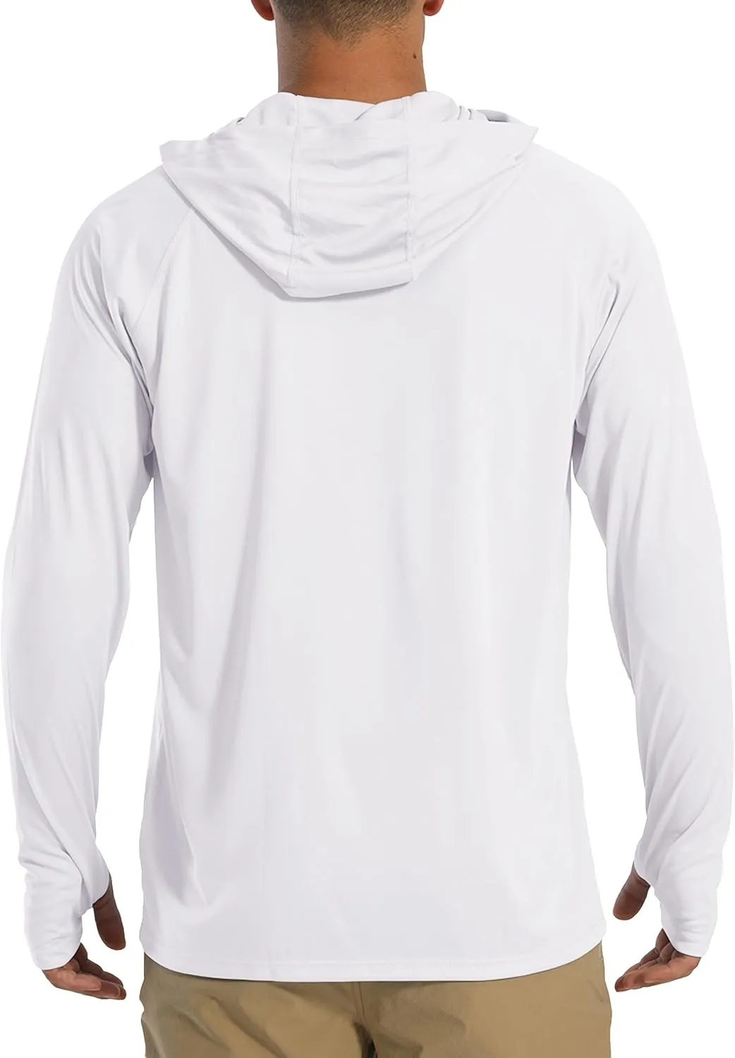 BIYLACLESEN Men's Sun Protection Long Sleeve T-Shirt UPF 50  Performance Running Shirts with hood