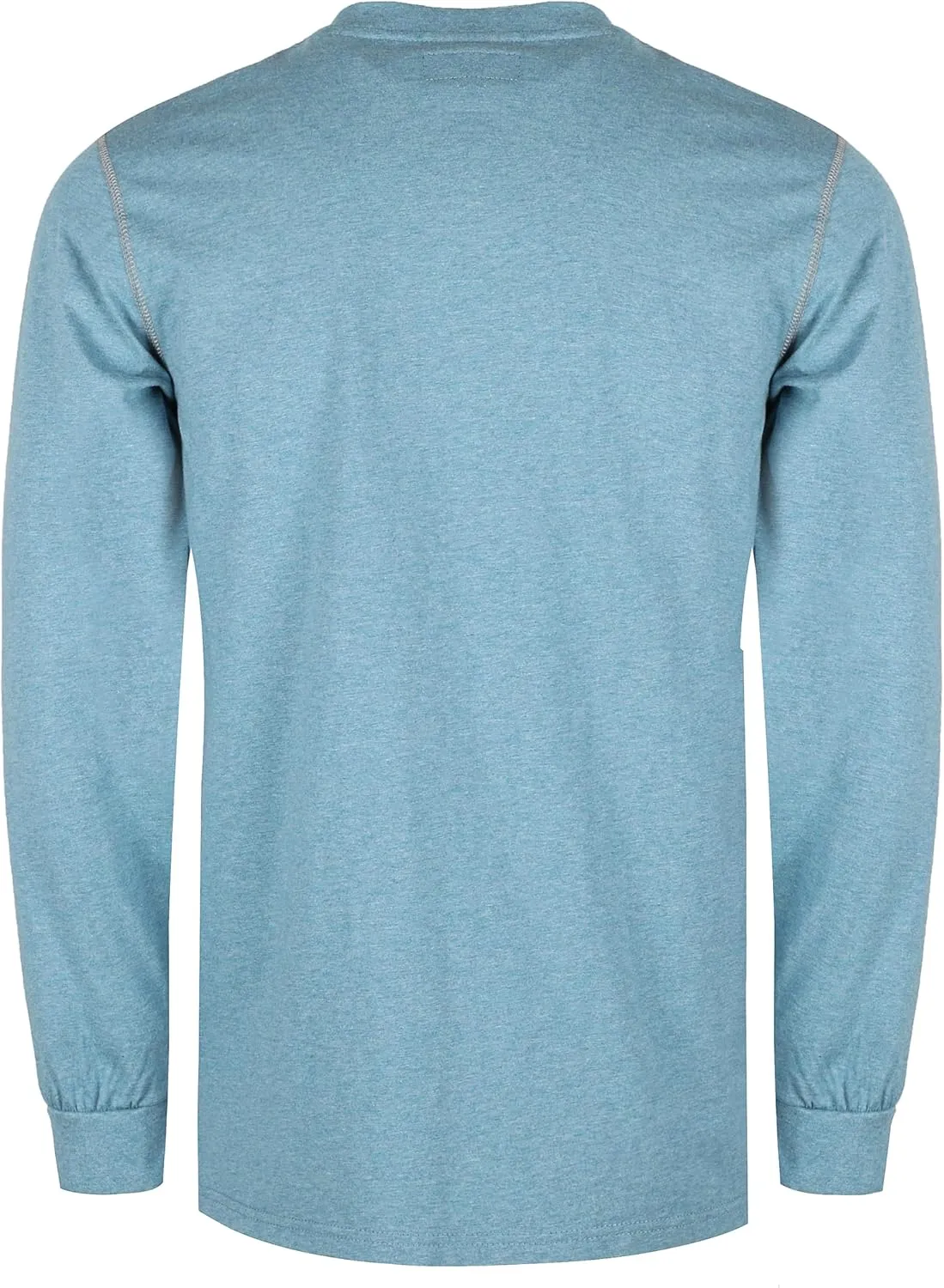 BOCOMAL FR Shirts for Men 5.5oz Lightweight Long Sleeve Work Henley Fire Resistant Shirt CAT2