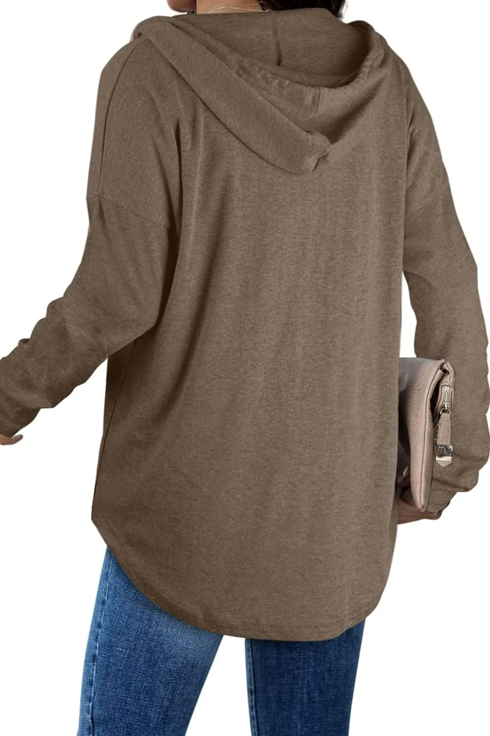 Bofell Womens Fashion Tops Hoodies for Women Pullover Oversized Sweatshirts Long SLeeve Shirts Loose Fit
