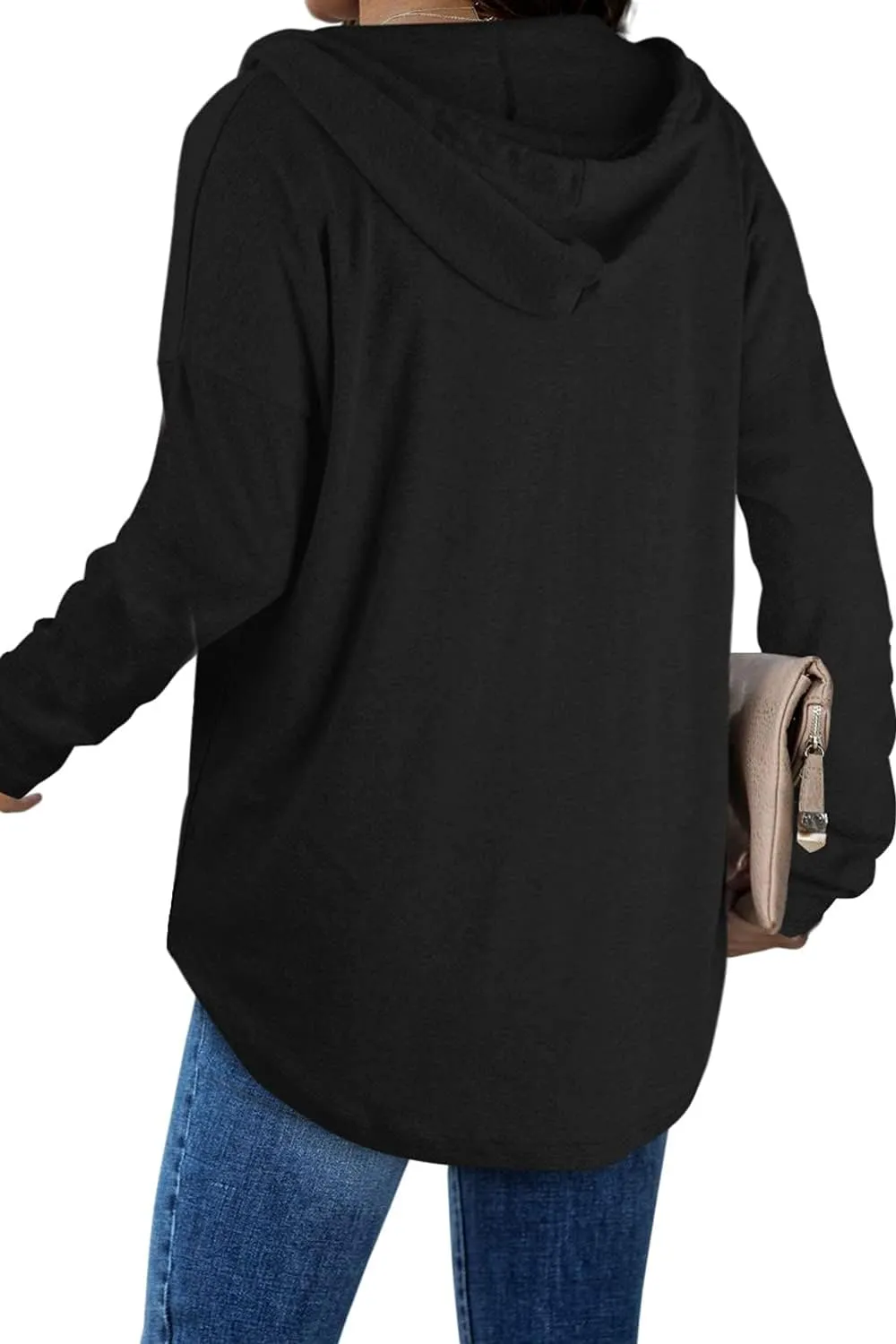 Bofell Womens Fashion Tops Hoodies for Women Pullover Oversized Sweatshirts Long SLeeve Shirts Loose Fit