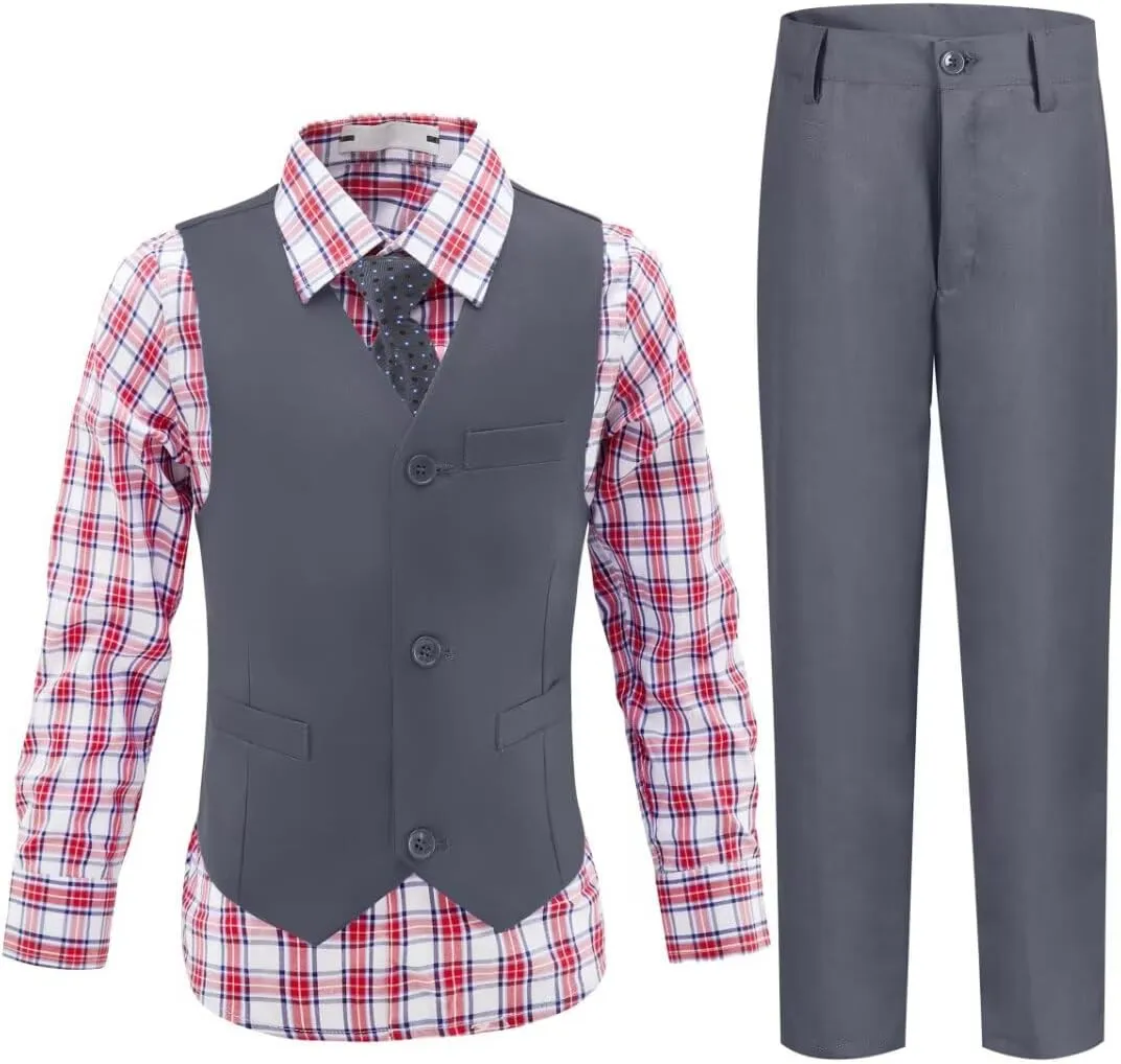 Boys Suits Toddler Formal Suit Set Kids Ring Bearer Outfit for Teen Boys Wedding Tuxedo Communion Dress Clothes