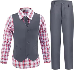 Boys Suits Toddler Formal Suit Set Kids Ring Bearer Outfit for Teen Boys Wedding Tuxedo Communion Dress Clothes