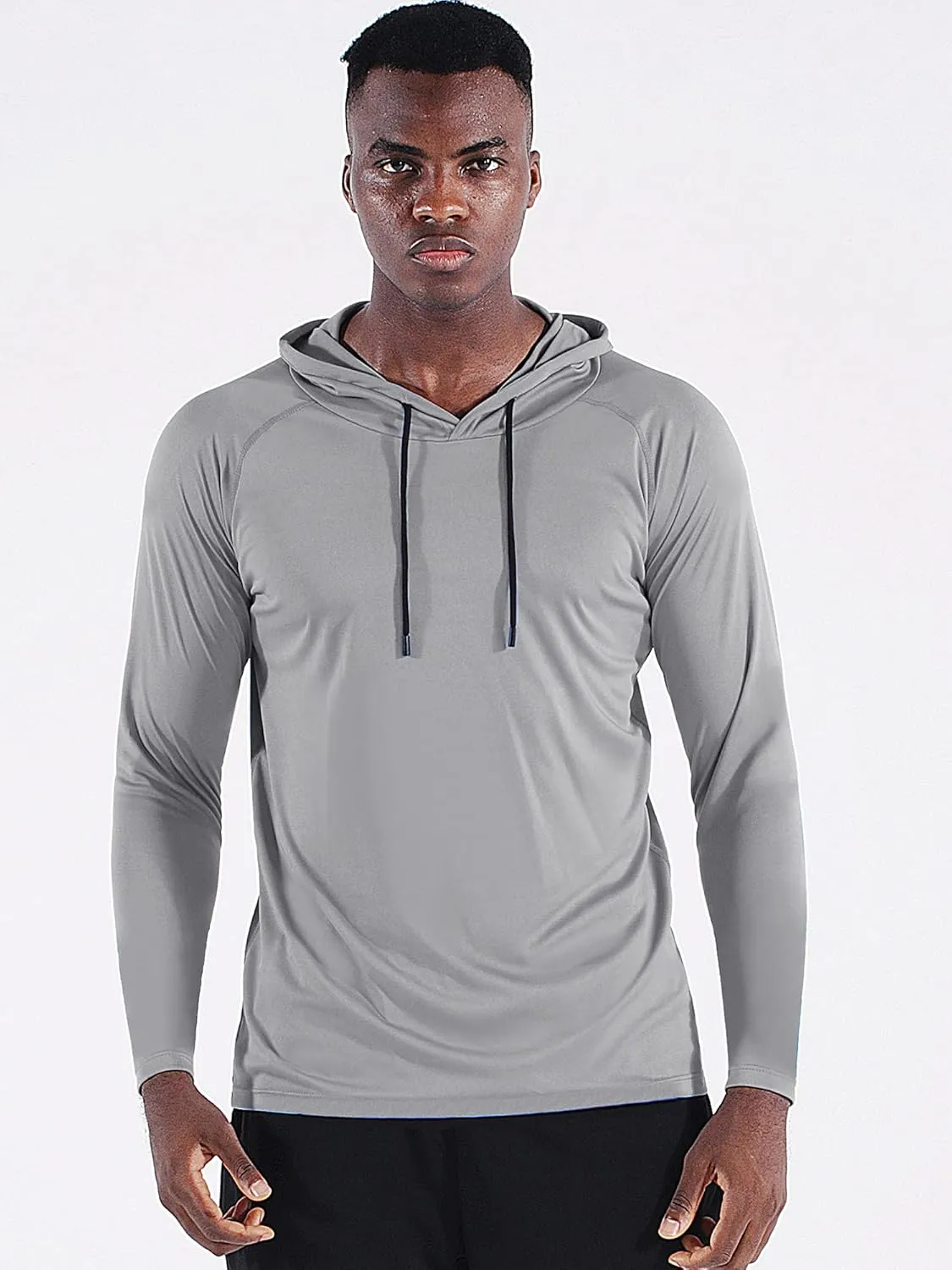 CADMUS Men's Workout Long Sleeve Fishing Shirts UPF 50  Sun Protection Dry Fit Hoodies