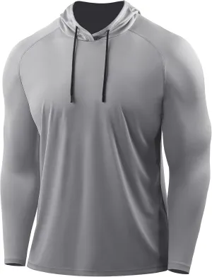 CADMUS Men's Workout Long Sleeve Fishing Shirts UPF 50  Sun Protection Dry Fit Hoodies