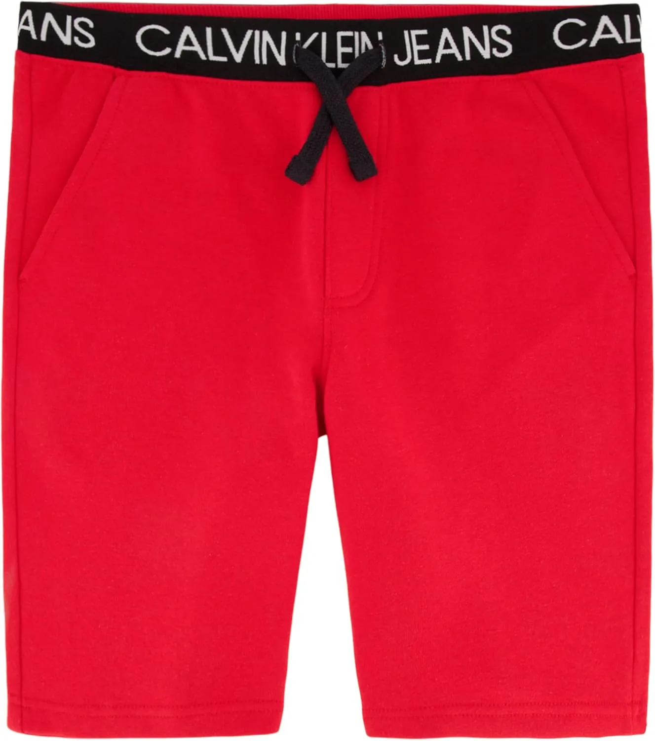 Calvin Klein Boys' Pull-on Fleece Jogger Shorts, Drawstring Closure