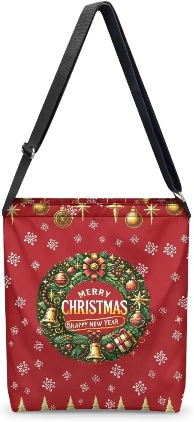 Canvas Crossbody Bag Large Women Casual Tote Bag Handbag with Zipper Shoulder Bag with Strap Outdoors Messenger Bag