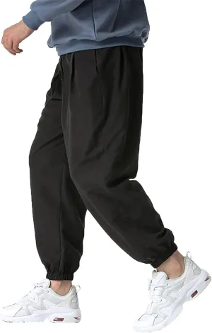 Cargo Sweatpants for Men Big and Tall Men's Fleece Lined Cargo Sweatpants Straight Leg Casual Loose Fit Baggy Bottom