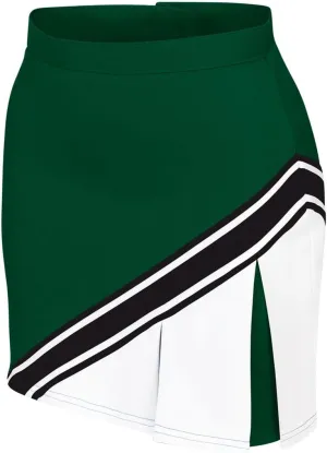 chass Cheerleading Uniform Skirt for Girls - Blaze Boost, Fitted Asymmetrical Pleat Cheerleader Outfit