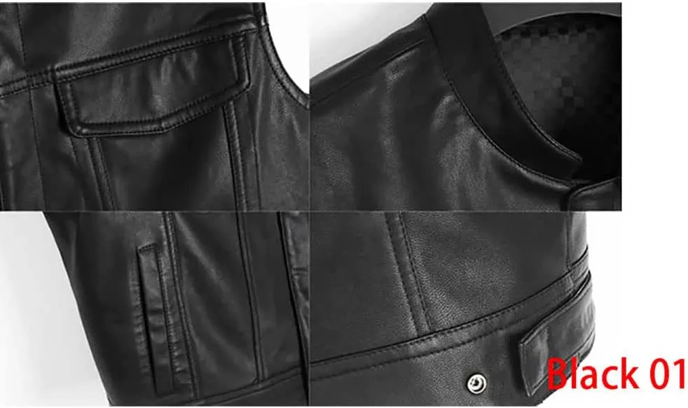 Christian Inspirational Gifts Jesus Saves Cross on Fire Personalized Customize Men Leather Vest Jacket