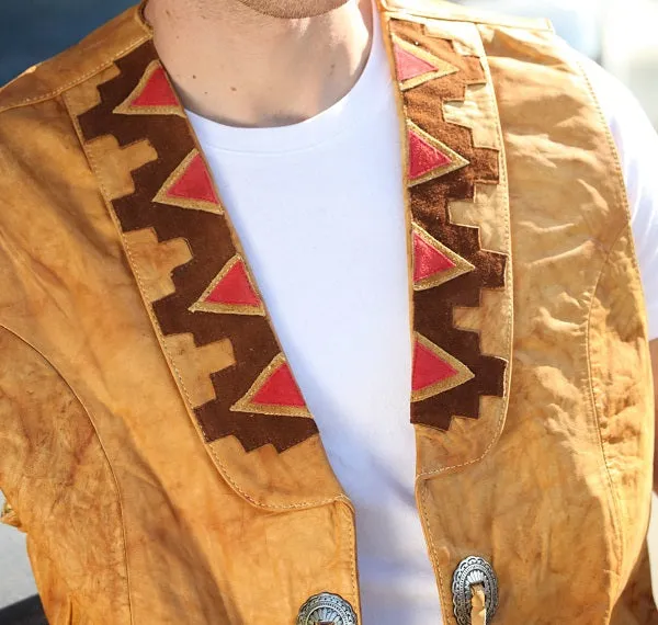 Circle of Life Leather Vest