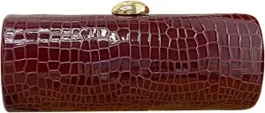 Clutch Purses for Women,Crocodile Print Shoulder Bag Trendy PU Leather Evening Handbag Elegant Crossbody with Chain