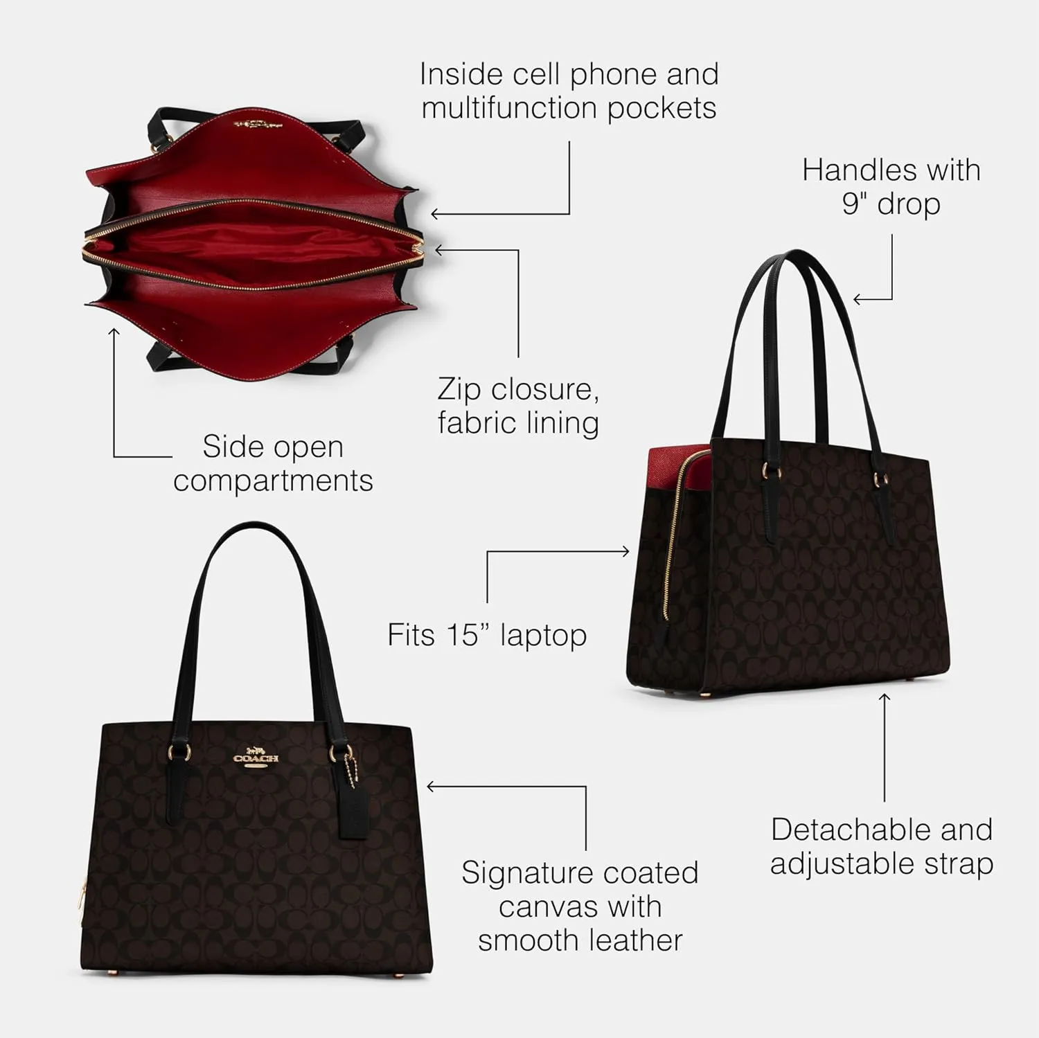 Coach Unisex Tatum Carryall 40