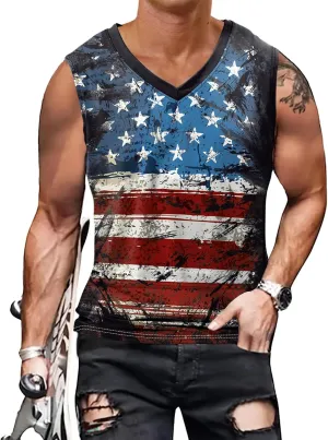 color cosplayer Mens Sleeveless Beach Tank Tops Workout Gym Shirts Palm Tree Shirt