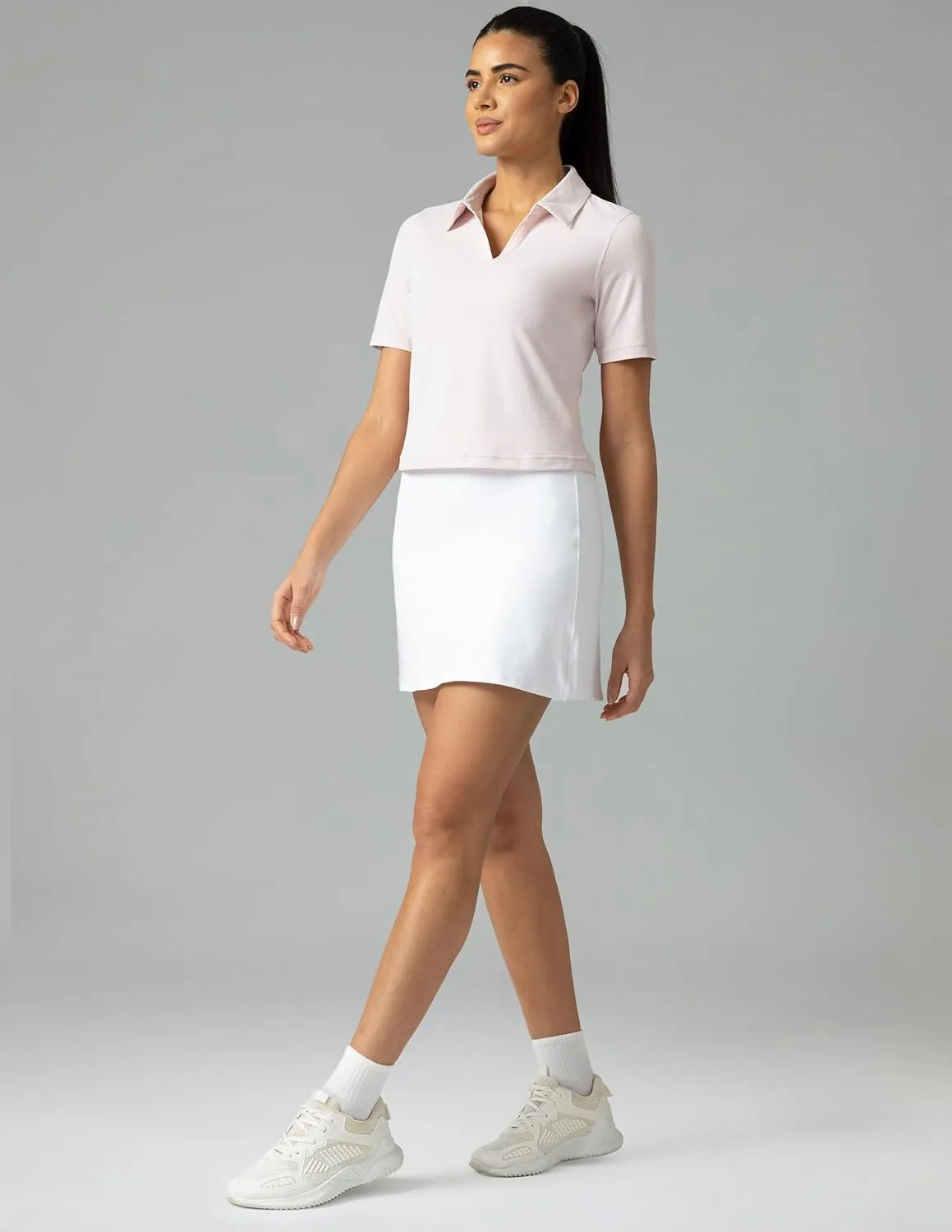 Colorfulkoala Women's Short Sleeve Golf Polo Shirts Collared V Neck Quick Dry Tennis Workout Tops Moisture Wicking