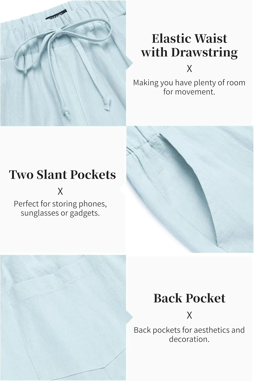COOFANDY Men's 2 Pieces Cotton Linen Set Long Sleeve Henley Shirts Casual Beach Pants With Pockets Summer Yoga Outfits