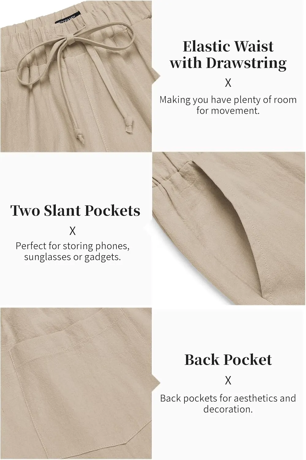 COOFANDY Men's 2 Pieces Cotton Linen Set Long Sleeve Henley Shirts Casual Beach Pants With Pockets Summer Yoga Outfits