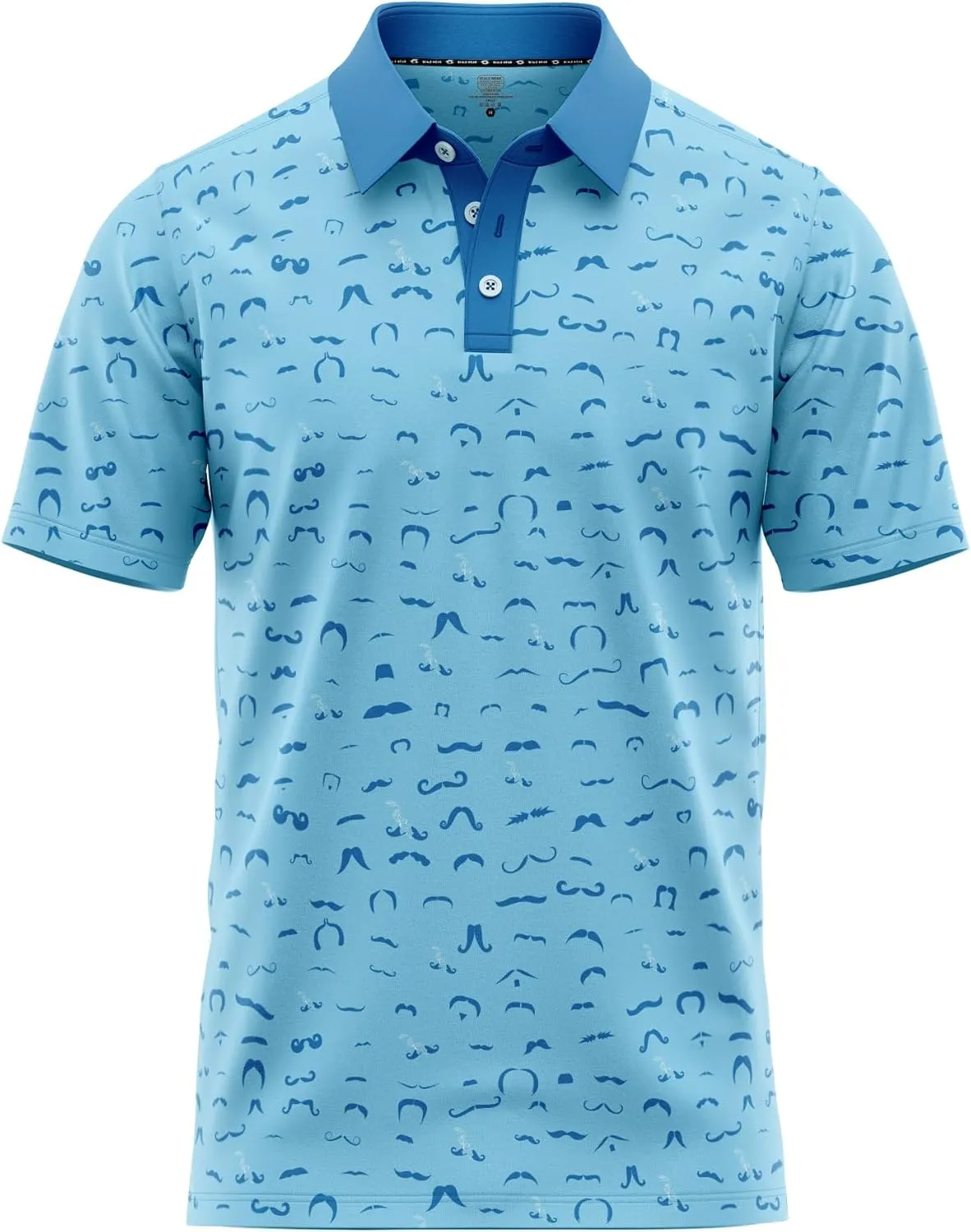 Crude Funny Golf Polo Shirts - Men UPF Dry Fit Performance Moisture Wicking Hawaiian Quick Dry Stretch Disc Shocker Glove