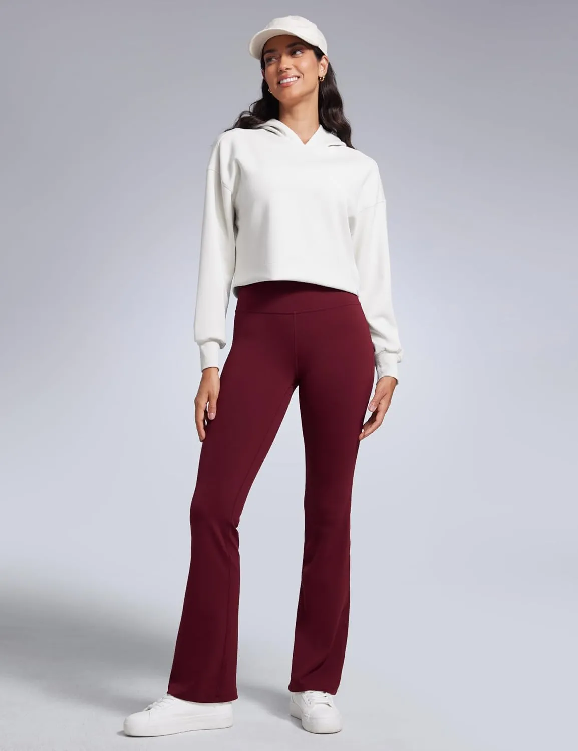 CRZ YOGA Women Butterbreeze High Waist Flare Pants 32'' - Casual Yoga Dress Bootcut Wide Leg