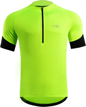 Cycling Jersey Men Short/Long Sleeve MTB Biking Shirts with Pockets- Moisture Wicking,Quick Dry,Reflective Strip