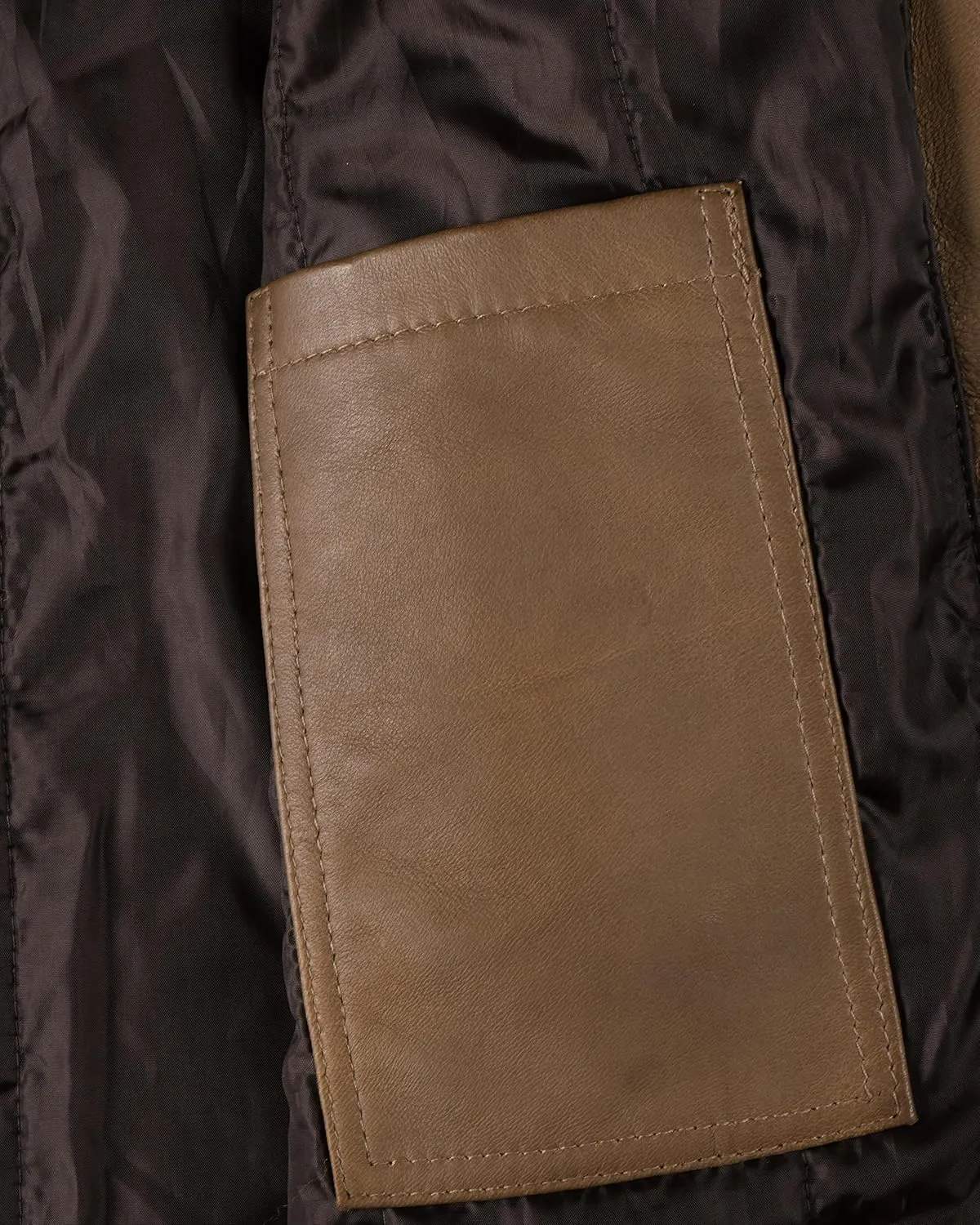 Decrum Leather Coat Men - Car Coat Style Fashion Long Leather Jacket Men