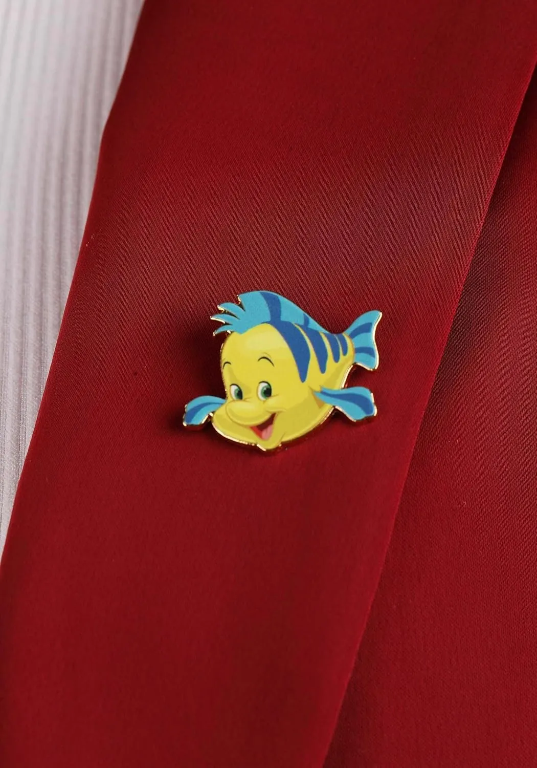 Disney The Little Mermaid Women's Blazer | Fully Lined Blazer with Satin Fabric & Flounder Enamel Pin