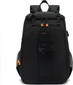 Ejoyous Camera Backpack, Camera Bag Photography Backpack Large Capacity Camera Case with Tripod Holder,15.6 Inch Laptop Compartment External USB Charging Port for Women Men