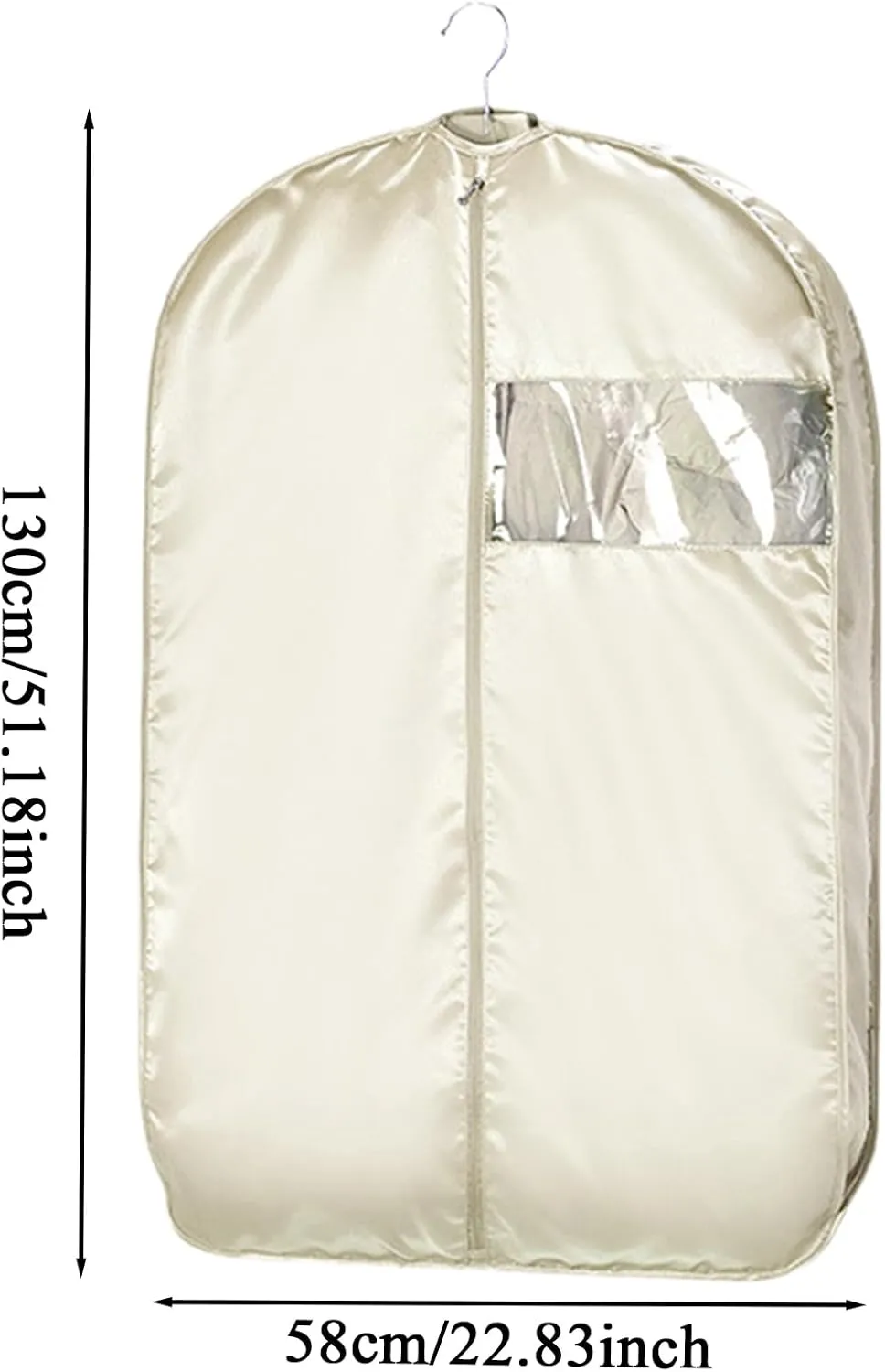 Garment Travel Bag - Dust Cover Clothes Storage Pouch,Dustproof Space Saving Garment Bag Organizer for Moving Flight Packing Laundry Closet