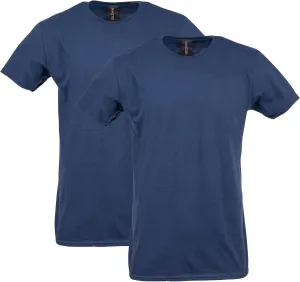 Gildan Adult Softstyle Cotton T-Shirt, Style G64000, Multipack, Navy (2-Pack), Medium