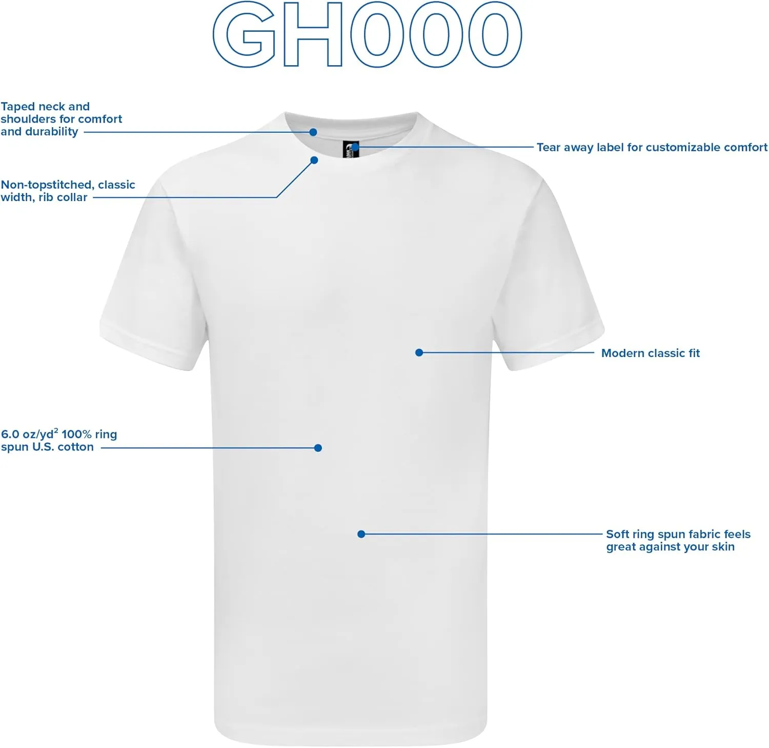 Gildan Adult T-Shirt, Hammer Collection, 2-Pack, Style GH000