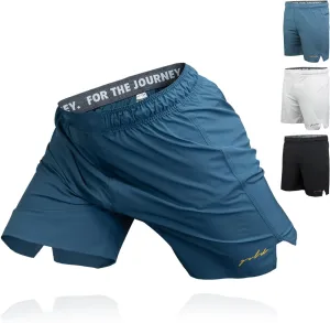 Gold BJJ Airflex Jiu Jitsu Shorts - Fight Short for No Gi, Wrestling, MMA & Boxing